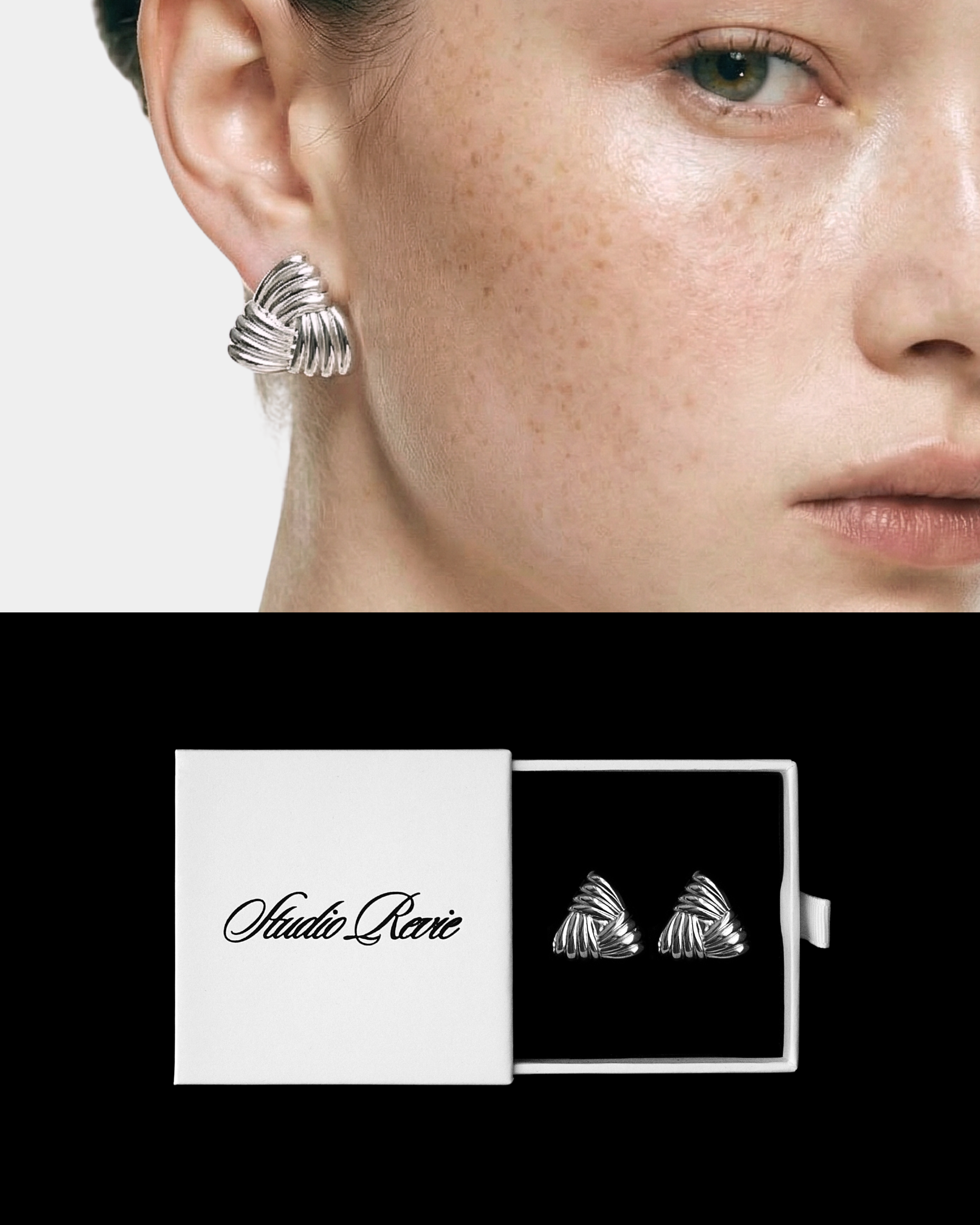 Trinity Earrings Silver