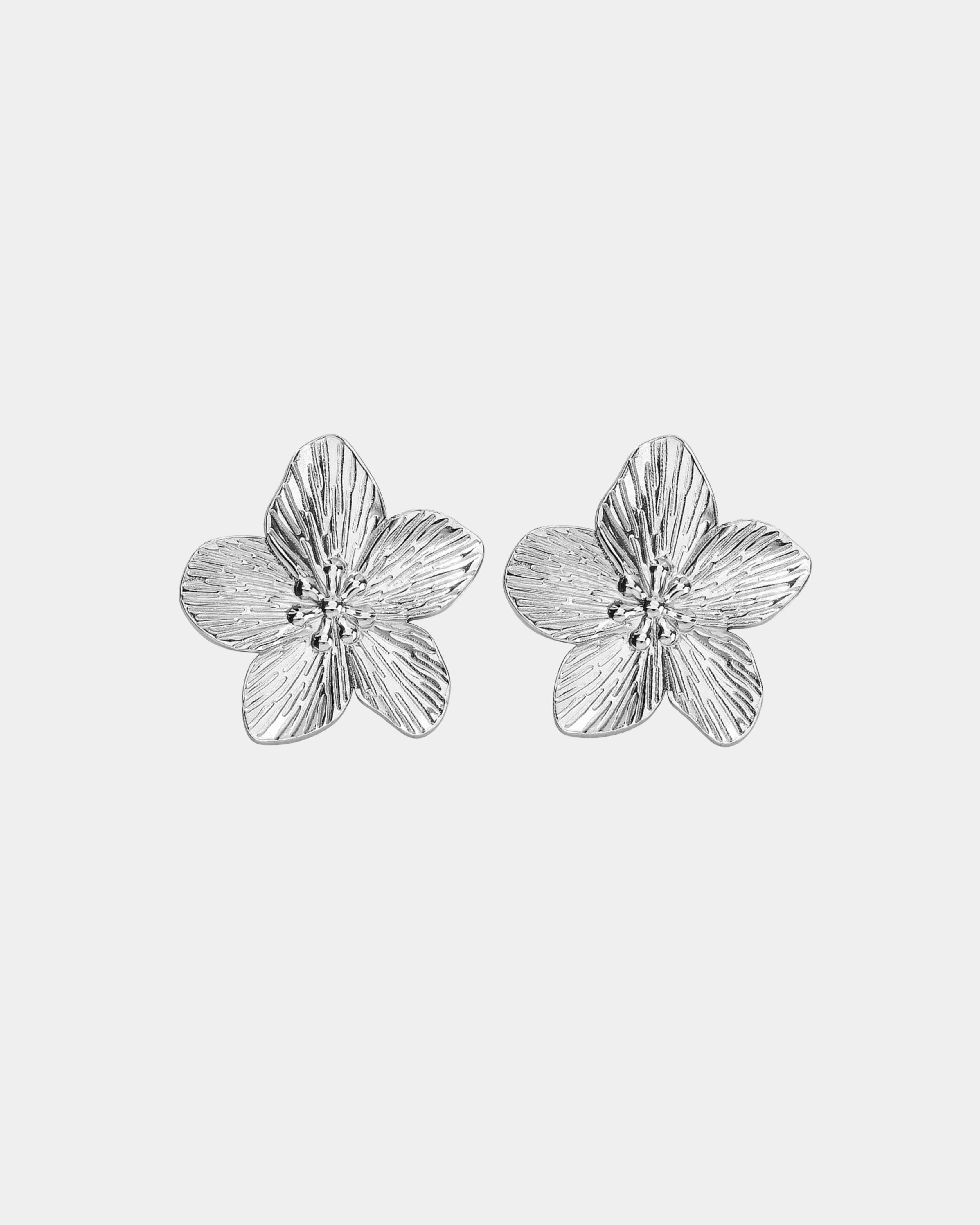 Flora Earrings Silver