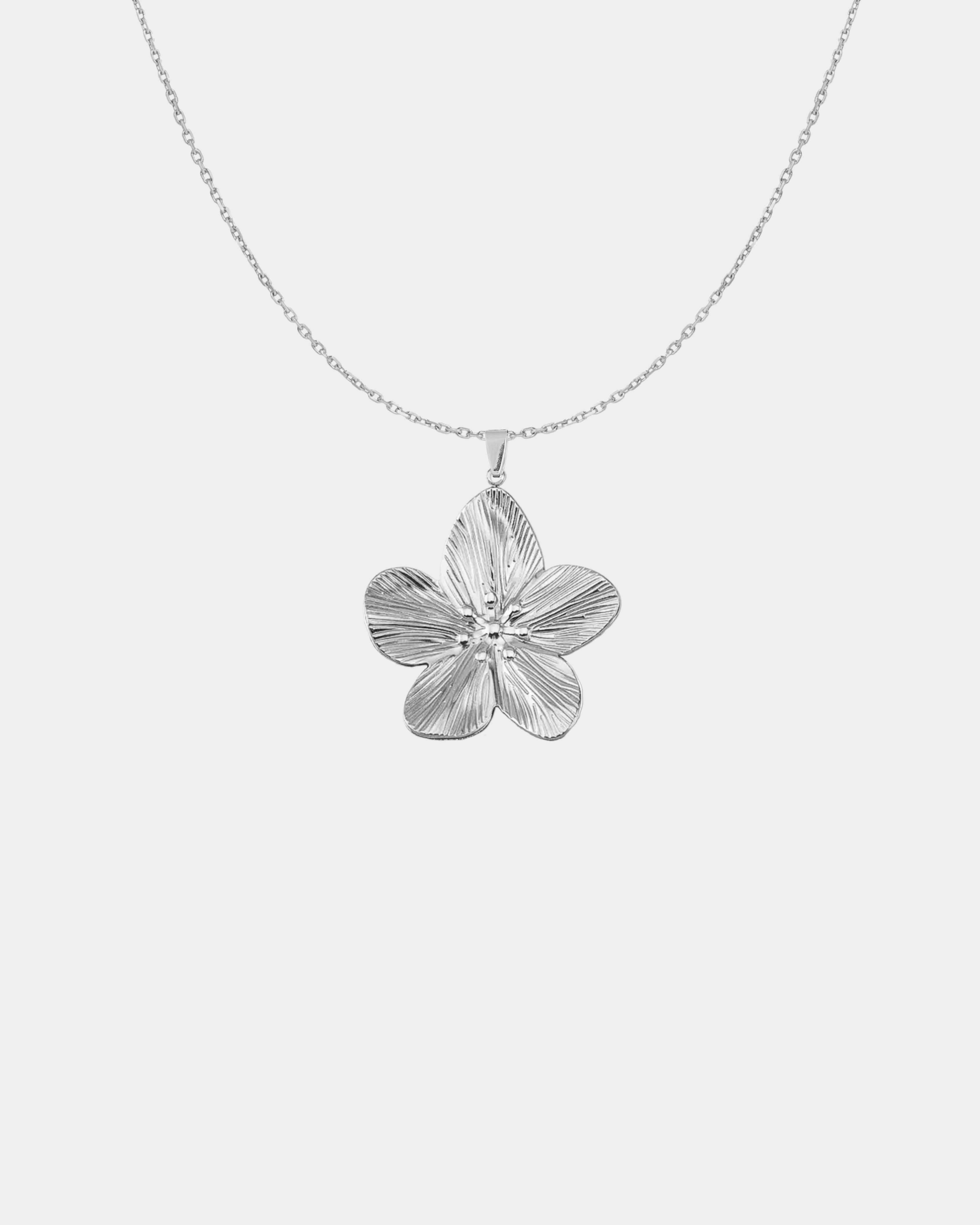 Flora Necklace Silver